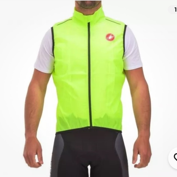 Men's trip site Neon Green Cycling Vest - Picture 1 of 10